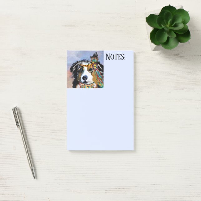 AUSTRALIAN SHEPHERD POST-IT KLEBEZETTEL (Büro)