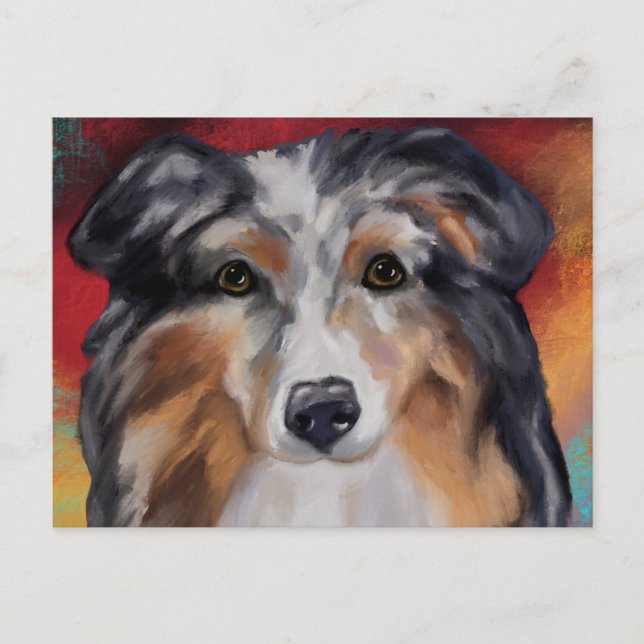 AUSTRALIAN SHEPHERD POSTKARTE (Vorderseite)
