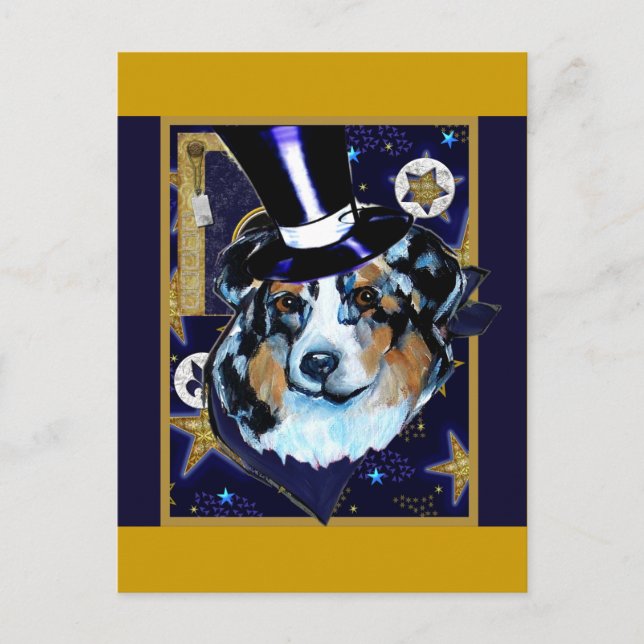 AUSTRALIAN SHEPHERD POSTKARTE (Vorderseite)