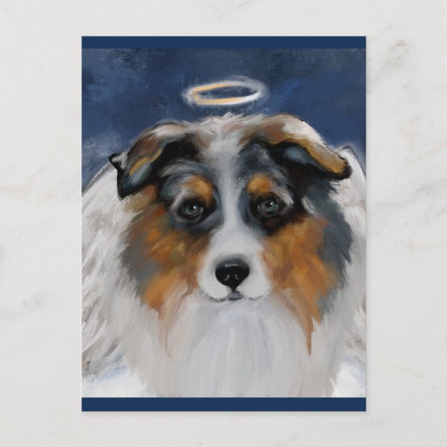 Australian Shepherd Postkarte (Vorderseite)