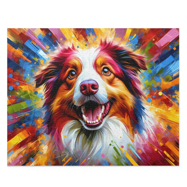 Australian Shepherd Puzzle: Red Merle Aussie (Australian Shepherd Puzzle: Red Merle Aussie Jigsaw)
