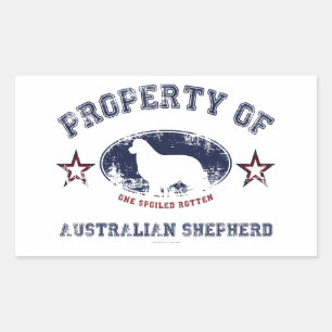 Australian Shepherd Rechteckiger Aufkleber