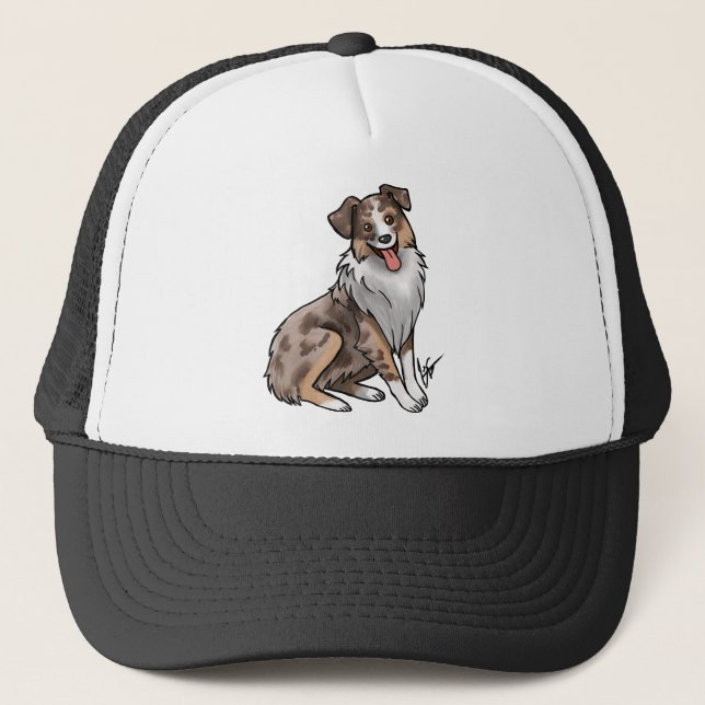 Australian Shepherd - Red Merle Truckerkappe (Vorderseite)