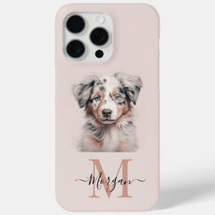 Australian Shepherd rose iPhone 15 Pro Max coque