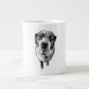 Australian Shepherd – Roter Hund mit roter Zunge K Jumbo-Tasse