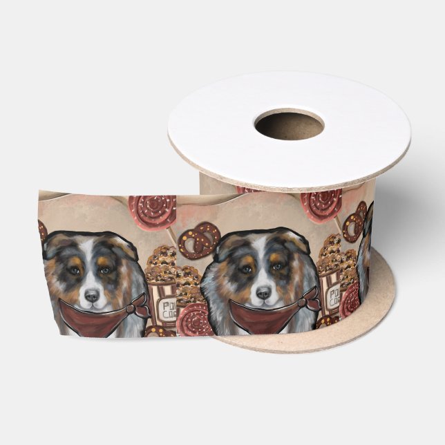AUSTRALIAN SHEPHERD SATINBAND (Spule)