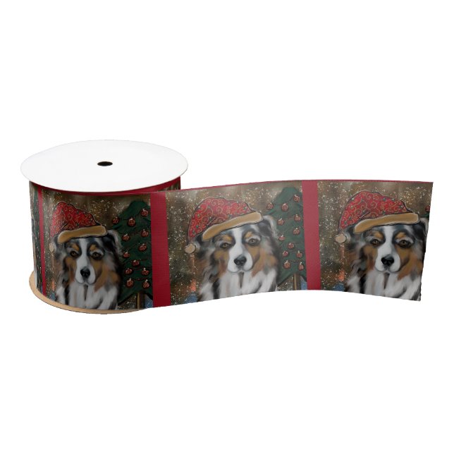 Australian Shepherd Satinband (Spule)