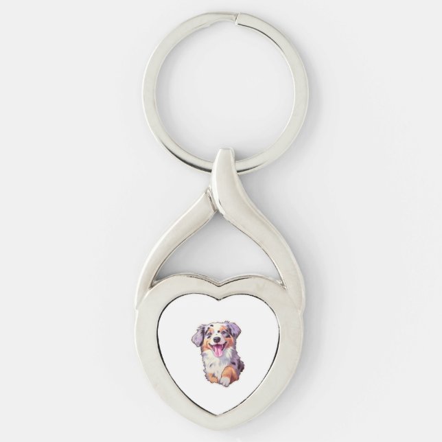 Australian Shepherd Schlüsselanhänger (Vorderseite)