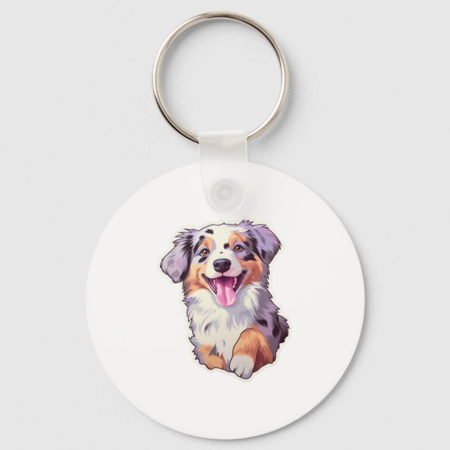 Australian Shepherd Schlüsselanhänger (Vorderseite)