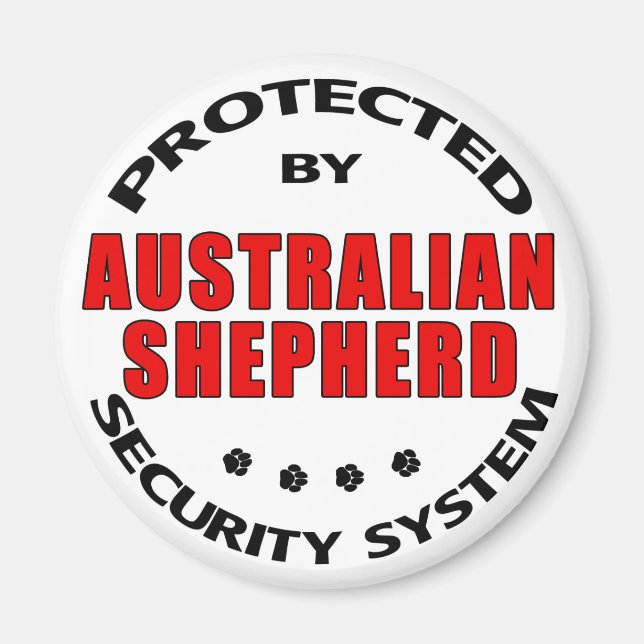 Australian Shepherd Security Magnet (Vorne)