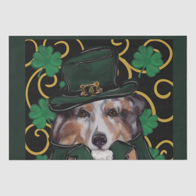 AUSTRALIAN SHEPHERD SEIDENPAPIER (Vorderseite)