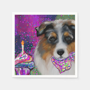 Australian Shepherd Serviette