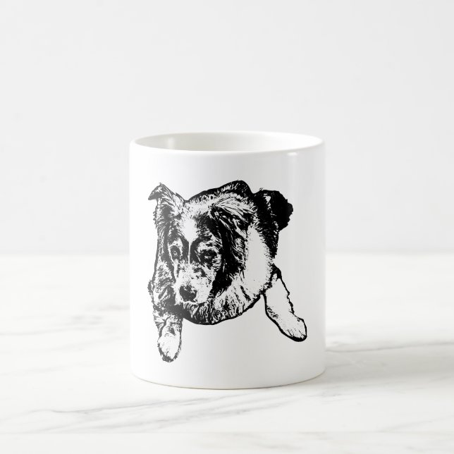 Australian Shepherd Tasse – Treu & Wachsam (Mittel)