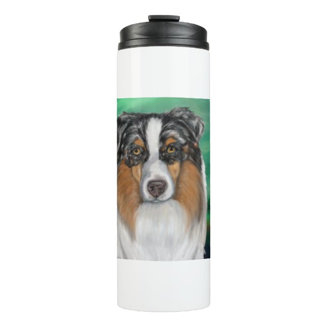 Australian Shepherd Thermosbecher (Vorderseite)