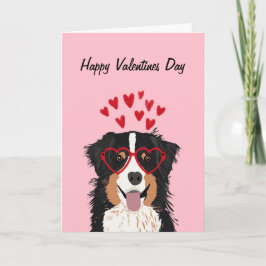 Australian Shepherd - tri farbige valentines Liebe Feiertagskarte