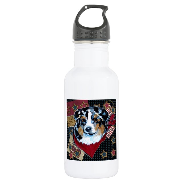 AUSTRALIAN SHEPHERD TRINKFLASCHE (Vorderseite)