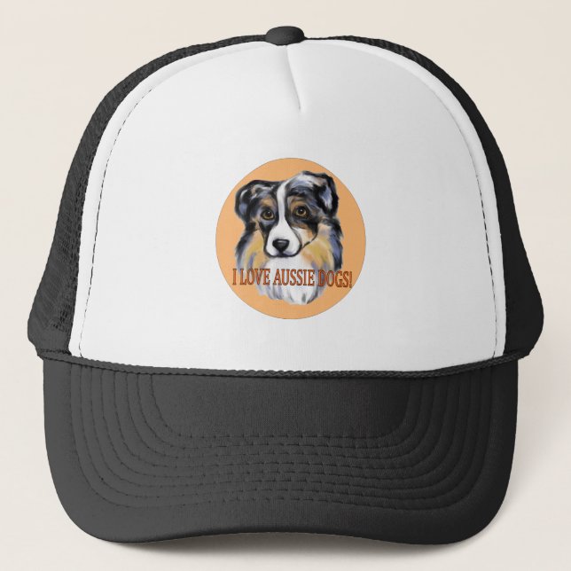 AUSTRALIAN SHEPHERD TRUCKERKAPPE (Vorderseite)