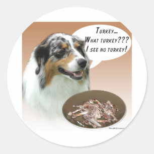 Australian Shepherd Türkei Runder Aufkleber