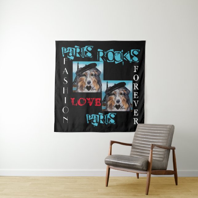 AUSTRALIAN SHEPHERD WANDTEPPICH (Beispiel)