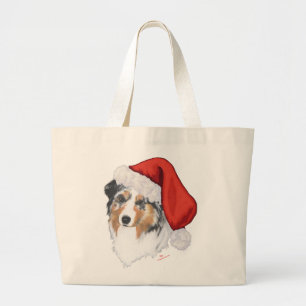 Australian Shepherd Weihnachten Jumbo Stoffbeutel