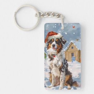 Australian Shepherd Winter Wonderland Noël