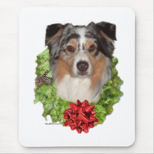 Australian Shepherd Wreath Mousepad