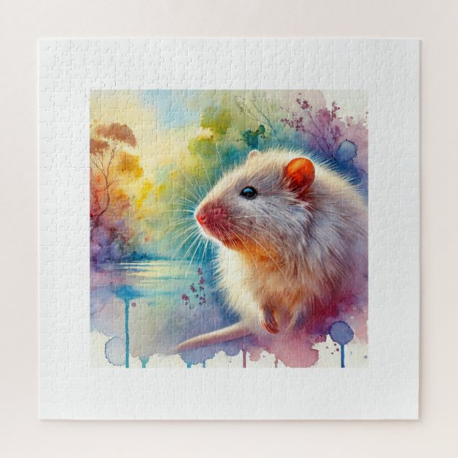 Australian swamp rat 010824AREF143 - Watercolor (Vertikal)