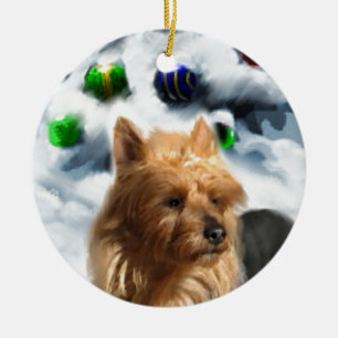 Australian Terrier Christmas Keramik Ornament