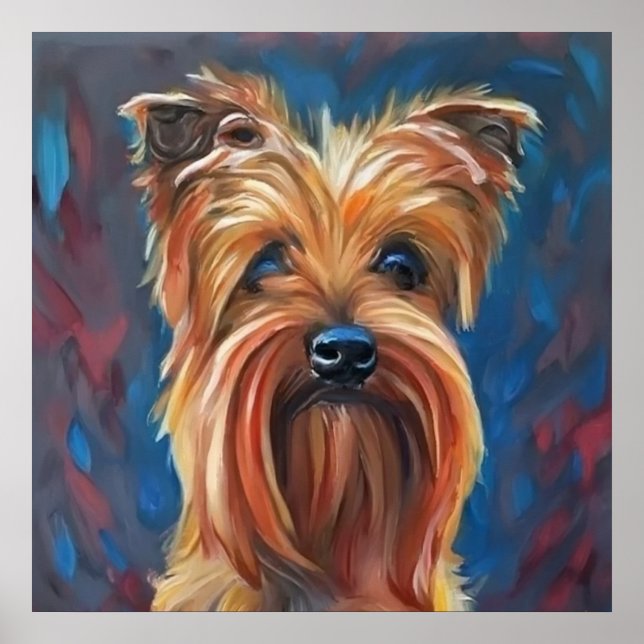 Australian Terrier - Dog Portrait Poster (Vorne)