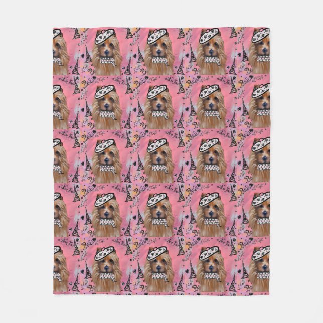 Australian Terrier Fleecedecke (Vorderseite)