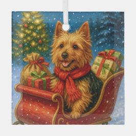 Australian Terrier Holiday Metal Ornament