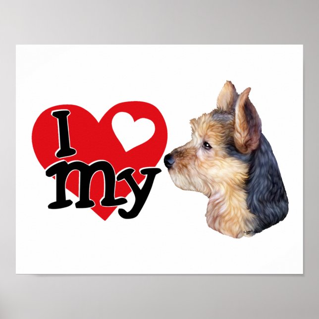 Australian Terrier I (heart) my Poster (Vorne)