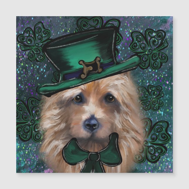 Australian Terrier Magnetkarte (Vorderseite)