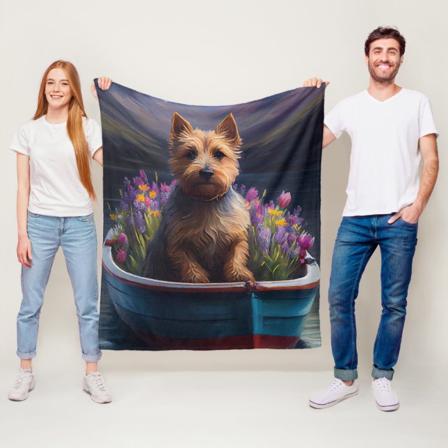 Australian Terrier on Paddle: Ein Landschaftliches Fleecedecke (Beispiel)