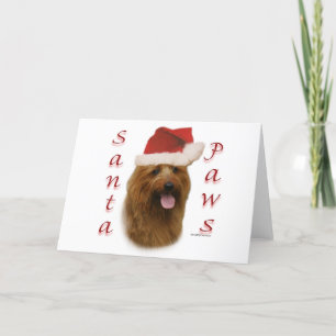 Australian Terrier Santa Paws Feiertagskarte