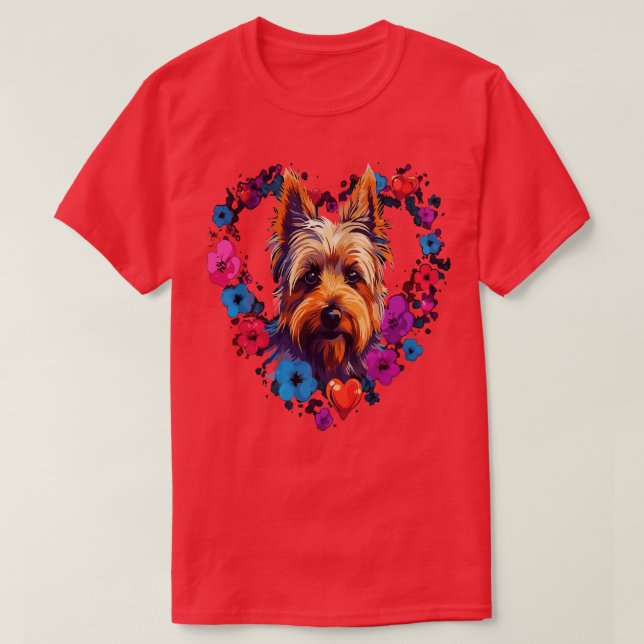 Australian Terrier Valentine Day T-Shirt (Design vorne)