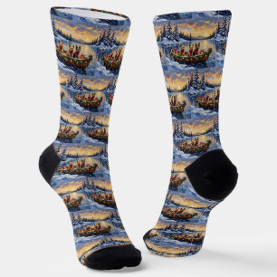 Australian Terrier Weihnachtsboot Urlaub Socken