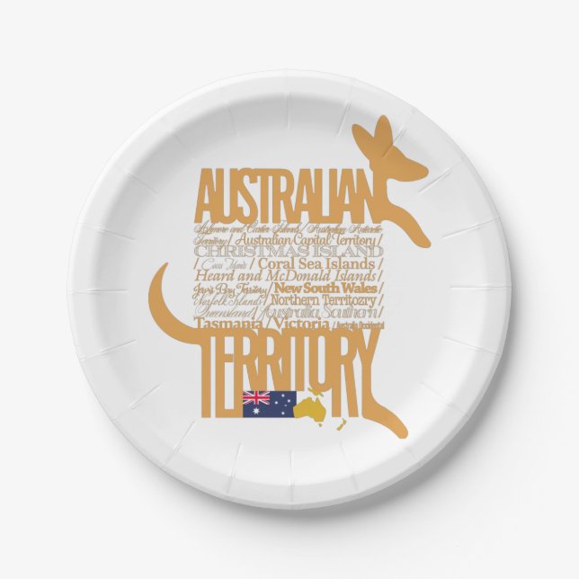 Australian Territory / Territorio Australiano Pappteller (Vorderseite)