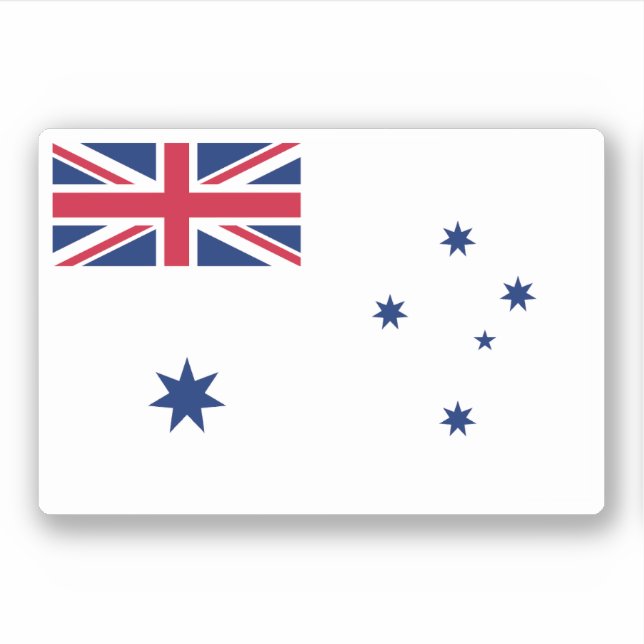 Australian White Ensign Aufkleber (Vorderseite)