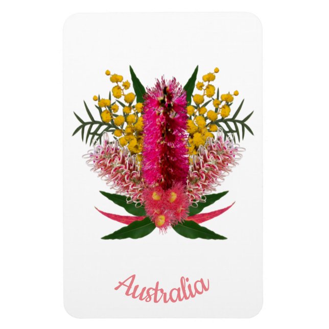 Australian Wild Blume Magnet (Vertikal)