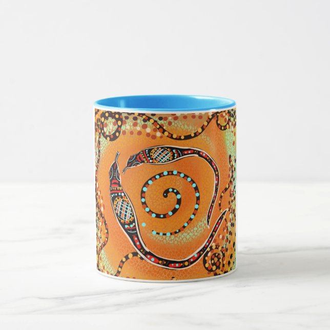 AUSTRALIANISCHE KUNST TASSE (Zentrum)