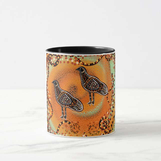 AUSTRALIANISCHE KUNST TASSE (Zentrum)