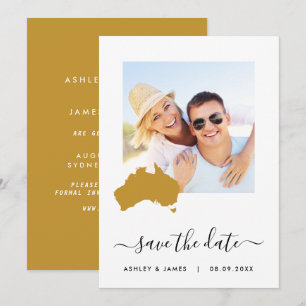 Australie Carte Mariage photo Enregistrer la carte