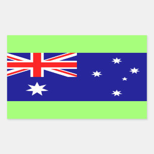 Australie : Étiquette du drapeau australien