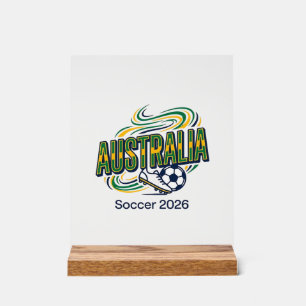 Australie Football 2026 Football Gras Pays Typogra