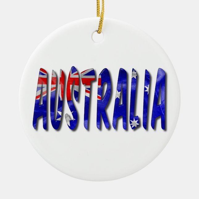 Australie Mot avec un ornement en céramique de Dra (Devant)
