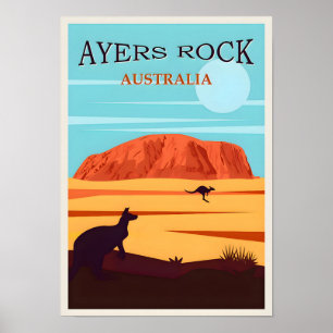 Australie Ulura Travel Poster