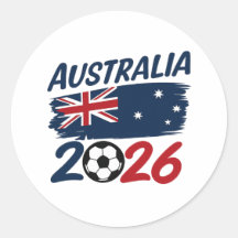 Australien 2026 Fußballfan-Design Flaggenfarben