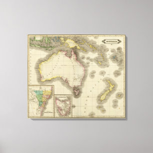 Australien 4 leinwanddruck