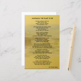 Australien als Ort zum Papierblatt